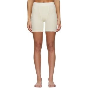 LAST CHANCE Skims Cotton Rib Boxer in Bone Size Small